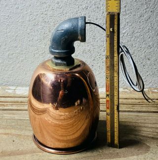 Steampunk Copper Lamp Shade,  Vintage Fitting,  Heavy Gauge Design,  Pressure Brass