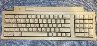 Vintage Apple Keyboard II ADB Desktop Bus M0487,  M2706 Bus Mouse II 2