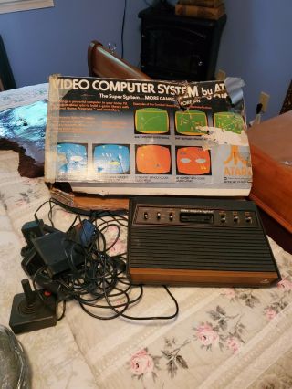 Vintage Atari Video Computer System With Box.