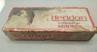 Early Vintage Heddon Dowagiac Minnow Lure Box Only