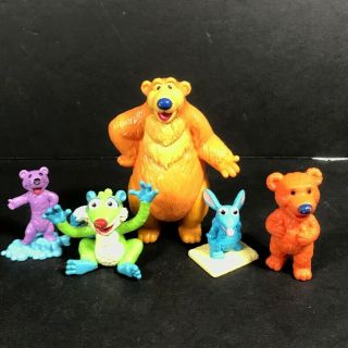 Vintage Bear In The Big Blue House Toy Figures Set Of 5 Pvc Cake Toppers