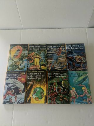 8 Vintage Tom Swift Hardcovers By Victor Appleton Ii First Editions 1954 - 1961 Vg