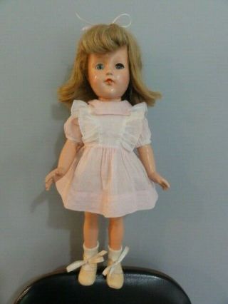 15 " Antique Effanbee Doll Anne Shirley Composition Dress Slip Shoes