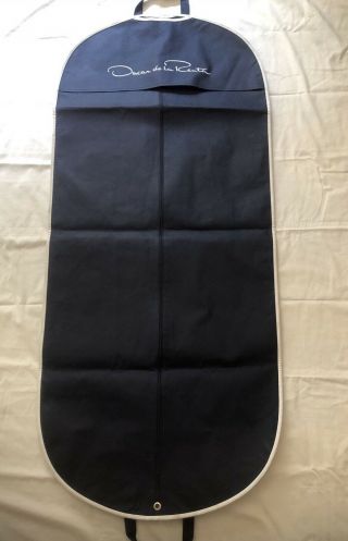 Oscar De La Renta Long Garment Travel Bag Front Zipper Unisex Suit/dress 53”x23”