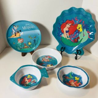 Vintage - Disney - The Little Mermaid - Zak Designs - Plates & Bowls
