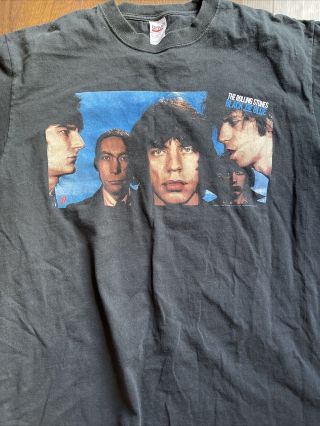 Vintage 2004 Rolling Stones Black And Blue Shirt