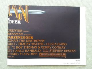 Conan the Destroyer vintage 1 Sheet Poster Folded 1984 27x41 Near 3
