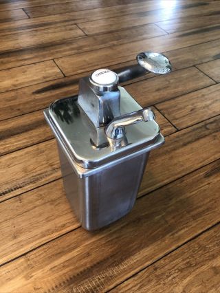 Vintage Liquid Stainless Ice Cream Soda Fountain Pump Chocolate Syrup Dispenser
