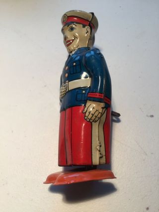 Vintage J.  Chein (usa) Wind - Up Soldier,  Perfectly
