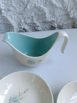 Vintage Taylor Smith & Taylor Chateau Buffet BOUTONNIERE Gravy Boat And Bowls 2