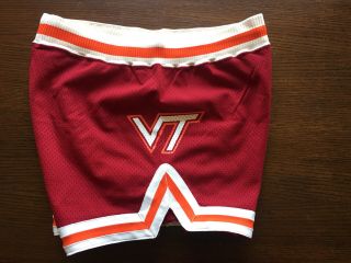 Virginia Tech Univ Hokies Basketball Shorts Uniform Trunks 36 Vintage Game Worn
