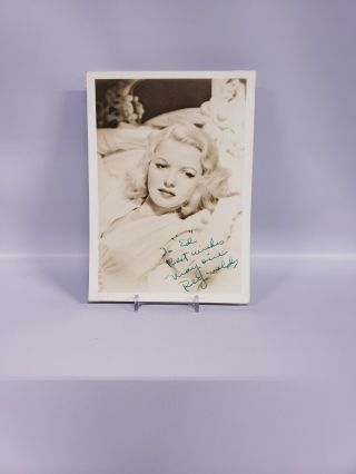 Vintage Autographed Photo Of Actress Of Marjorie Reynolds Dec.  14,  1945