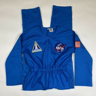 Vintage Nasa Space Shuttle Astronaut Play Costume Jumpsuit Sz 12