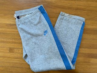 Vintage 80s Nike Blue Tag Sweats Tracksuit Pants Two Tone Sz M
