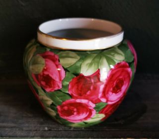 Vintage Rosenthal Selb - Bavaria Pompadour Porcelain Vase Decorated With Roses