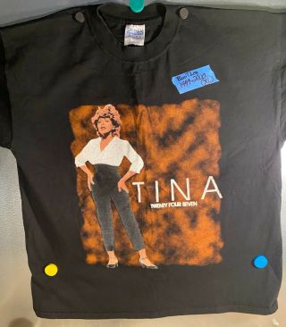 Vintage Concert Bootleg 1999 - 2000 Tina Turner 24/7 Tour T Shirt Xl Nos