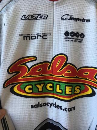 Salsa Cycles Vintage Cycling Jersey Made In Usa,  Xl