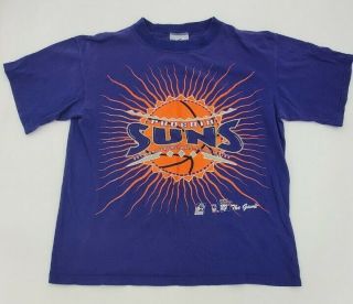 Vintage Phoenix Suns Purple T - Shirt Men 