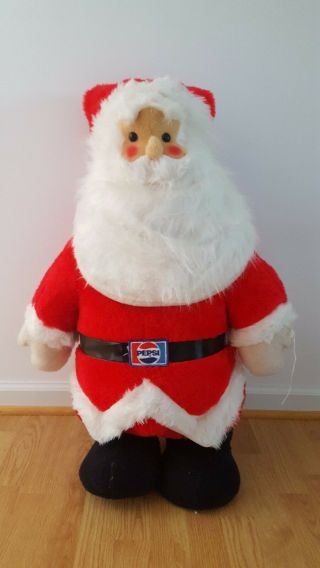 Vintage Pepsi Cola Advertising Santa (about 3 Feet Tall) - In