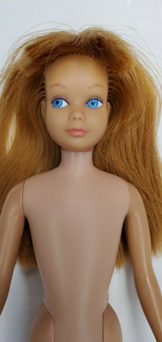 Vintage Barbie Titian Redhead Skipper 950 Straight Leg 1963 Mattel Japan Foot