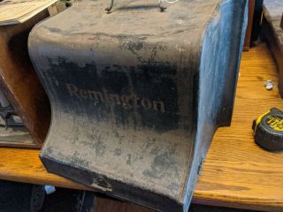 Case Only Remington Standard No.  7 Typewriter Upstrike Rare Part Antique Vtg Tin