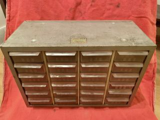 Vintage Akro - Mils Storage Cabinet,  24 Drawers