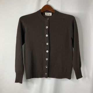 Vintage Dalton 100 Virgin Cashmere Cardigan Sweater Womens Size S M