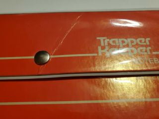 Vintage Mead Trapper Keeper 1980 ' s 3 Ring Binder W/3 Folder Portfolio RED 3