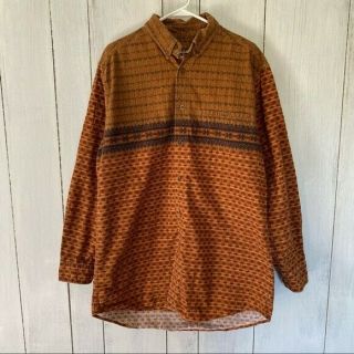 Vintage Woolrich Western Aztec Button Down Shirt Size Large 3