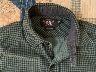 Rrl Ralph Lauren Chinstrap Check Flannel Work Shirt 20 