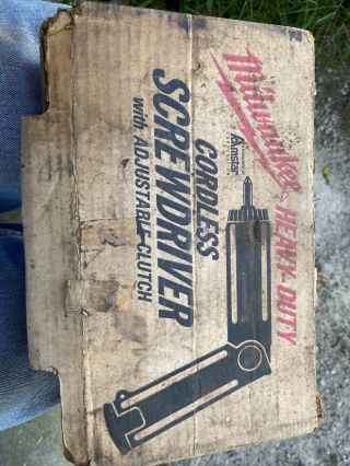 Vintage Milwaukee Heavy Duty Cordless Screwdriver