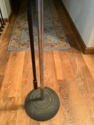 Vintage Atlas Sound Adjustable Microphone Stand Weighted Boom