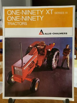 Vintage Allis Chalmers Sales Brochure 20 Pages One - Ninty Xt Series 3 Tractors