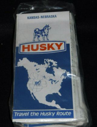 Vintage Husky Road Maps Of Kansas & Nebraska Pack Of 25