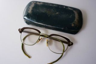 Vintage Bausch & Lomb Prescription Safety Glasses Dark Brown