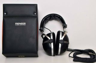 Vintage Pioneer Stereo Headphones Se - 305 1/4 " Jack (&) W/case