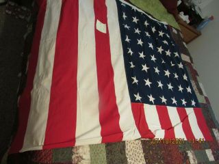 Huge Vintage Us Flag American Flag 104 X 88 48 Star Flag