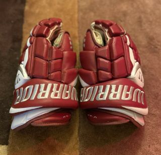 Vintage Warrior Dolomite Red Pro Hockey Glove 14”