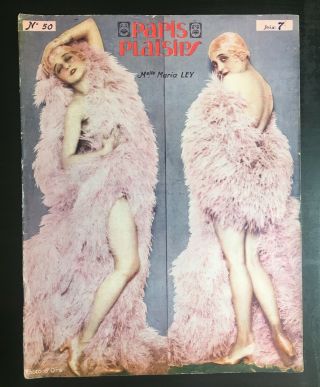 Paris Plaisirs No 50.  1926.  Vintage Erotica