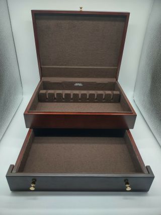 Vintage Style Silverware Box - - Chest With Drawer - - Cutlery Box - - Wood Box