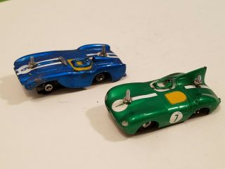 2 Very Old Vintage Tyco Ho Scale Race Track Slot Cars/ 6 & 7