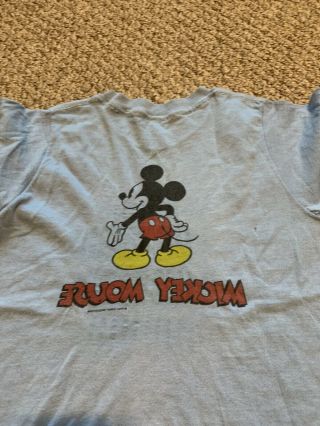 Vintage 70s Mickey Mouse Disney Shirt Size XS (Kids Medium) 3