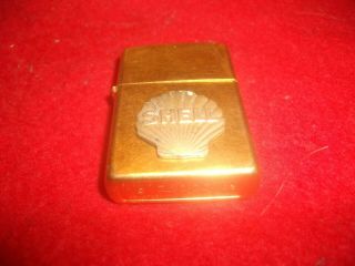 2003 Gold Vintage Zippo Shell Oil / Gas Lighter