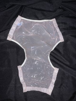 Rare Vintage 1960s Milky Playtex Dress Ezz Snap Plastic Baby Pants Diaper Cover