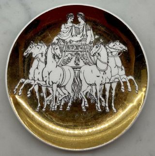 Set Of 2 Vintage Fornasetti Gold Roman Chariot Coasters - Saks Fifth Avenue