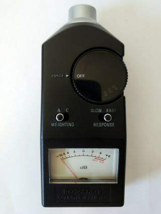 Vintage Analog Sound Pressure Level Meter Radio Shack 33 - 2050 2