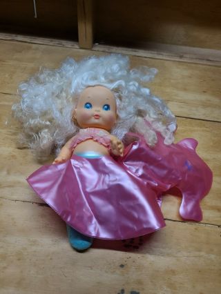 Vintage 1985 Tomy Princess Sweet Seas Mermaid Doll 12 " With Inflatable Ring