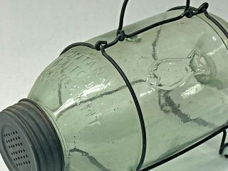 MONTANA BAIT COMPANY ROCK CREEK MT VINTAGE GLASS JAR MINNOW TRAP BAITCO SHP 2