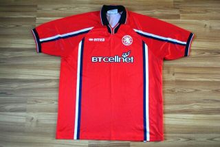 Middlesbrough Home Football Shirt 1999/2000 Jersey Soccer Errea Old Vintage Xl