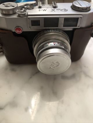 Pax M4 Vintage 35mm Rangefinder Film Camera With 45mm 1:2.  8 And Case -